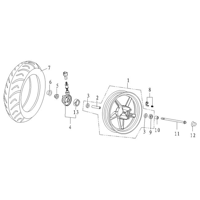 Voorwiel AGM Supreme