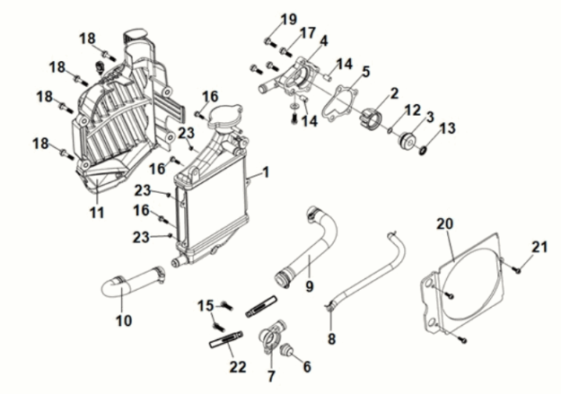 Water pump Sym Jet 14 125I LC E5 2021-2024