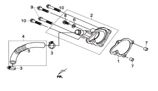 Waterpomp dekel Sym Joymax 300I ABS E3 2014-2016