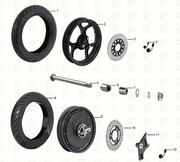 Wheel ASSY Yadea C1S