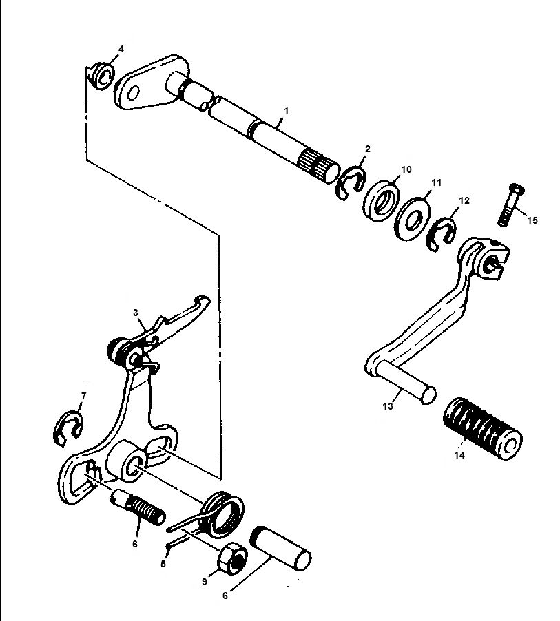Schakelpedaal Yamaha DT-50 MX