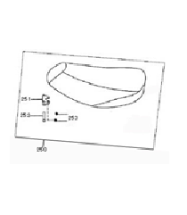 Zadel Benzhou YY50QT-15 creme
