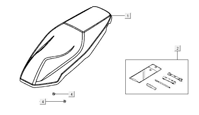 Zadel Kymco Agility CITY 16 150