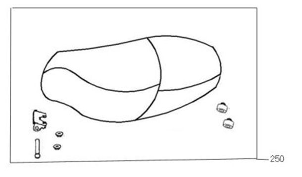 Zadel Berini Sprint flat antraciet