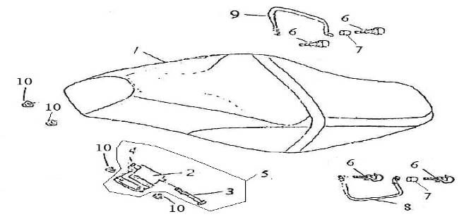 Zadel China GT blauw
