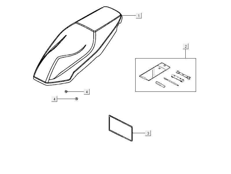 Zadel Kymco City 16' 4-takt zwart
