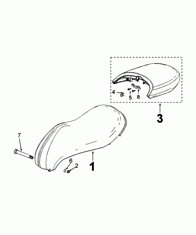 Zadel Peugeot Django Ink Black R1