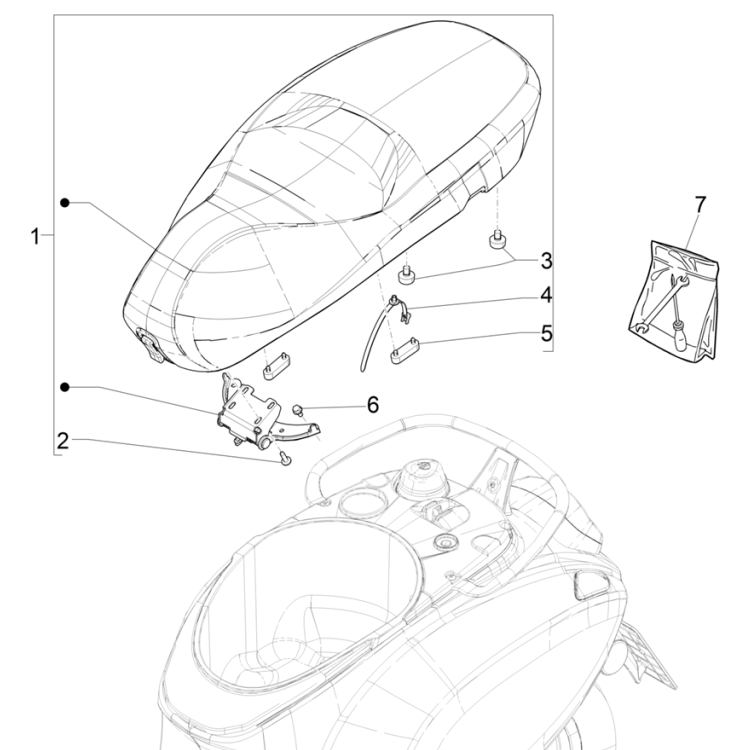 Zadel Vespa Elettrica 45km/u Euro 5 2021