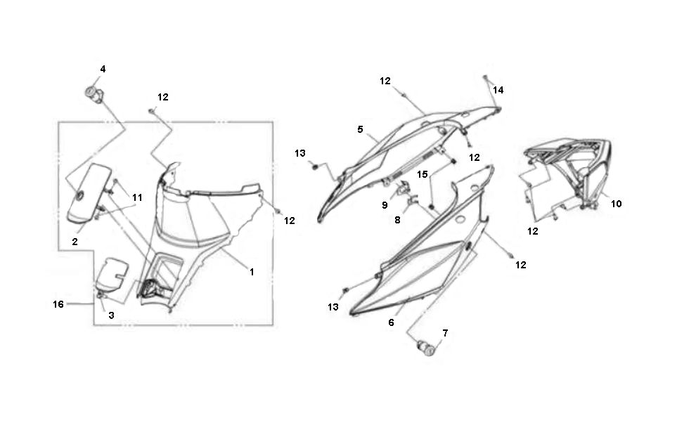 Motorschermen Sym Jet Sport-X 2-takt