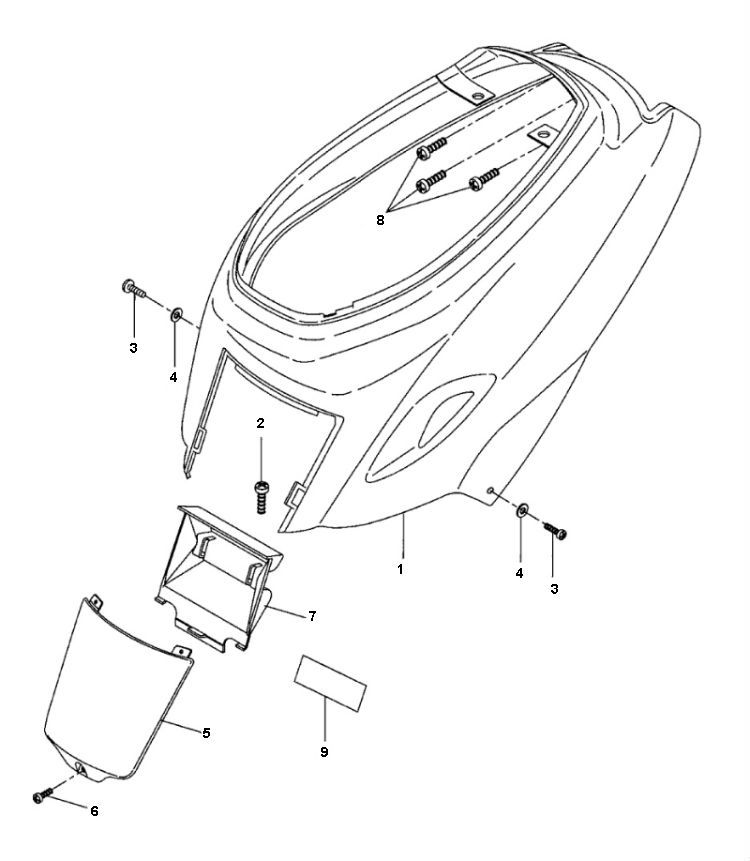 Motorschermen Yamaha Bw's 2-takt