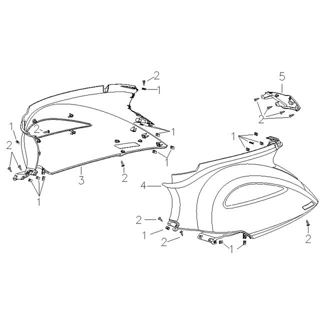 Motorschermen AGM Supreme rood