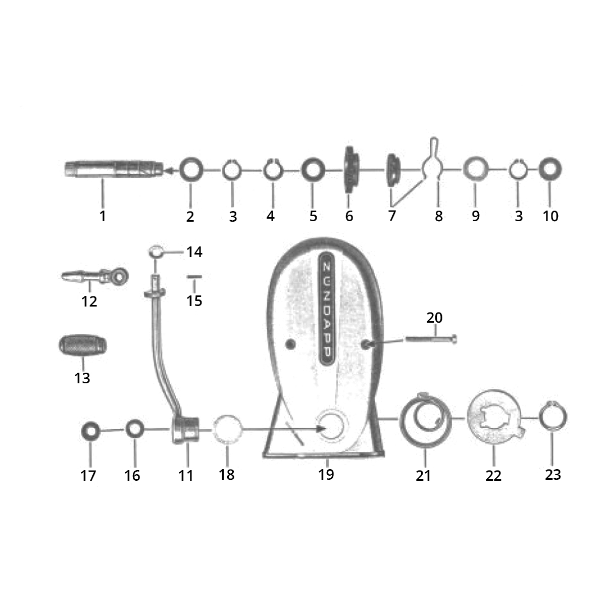 Kickstarterdeksel - Kickstarterdelen Zundapp GTS 50 517-40L5