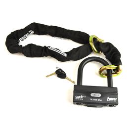 Kettingslot + hangslot Abus Black Loop ART-4 sterren 1.20m 58/140hb3