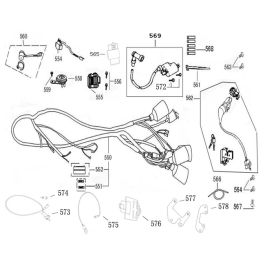 Contactslot-Kabelboom AGM Swan (EURO4)