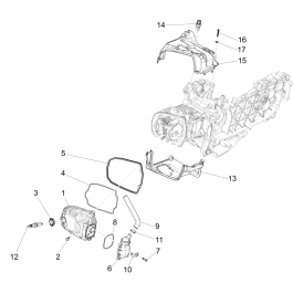 Kleppendeksel - Bougie Vespa Sprint 125 3V IE ABS