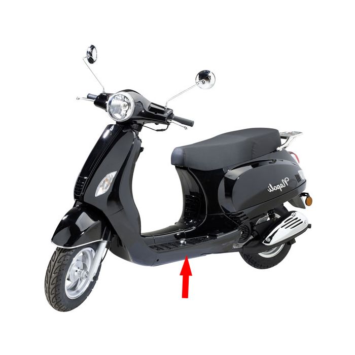 Treeplank zijskirt links AGM Vx 50 / China/Retro Lx / Napoli wit