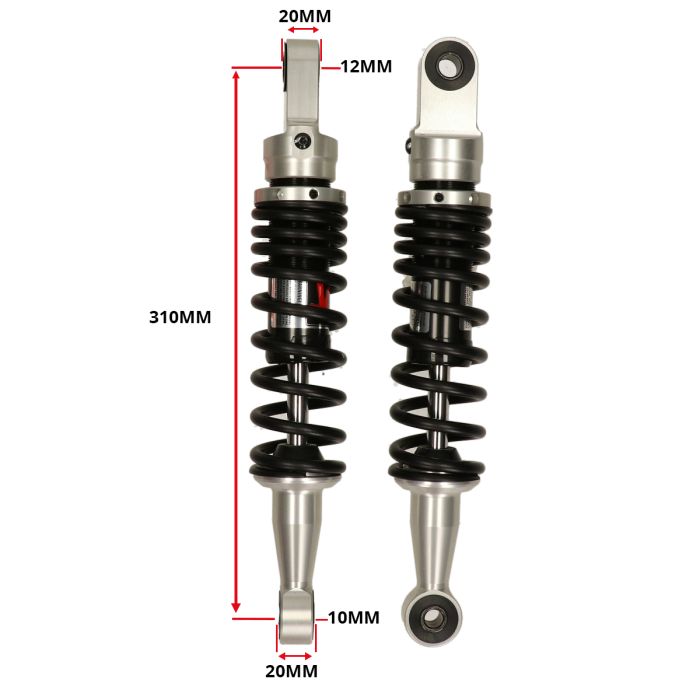 Schokbrekerset YSS Eco-Line 310mm (hart-hart boutgat) Honda MB5-8