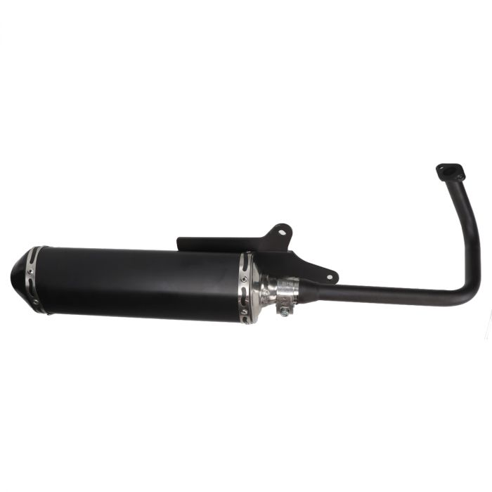 Uitlaat Jamarcol China GY6 (ovaal model Akrapovic) 4-takt zwart