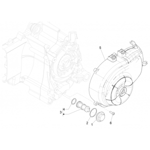 Vliegwieldeksel - Oliefilter Vespa 4-takt IGET 3V Euro 4