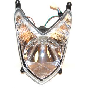 Koplamp Kymco Agility 10-12 inch compleet met lampen en bekabeling