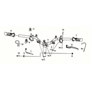 Cable - switch - handle lever Sym X-Pro 50 E5