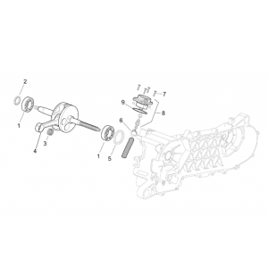Krukas Aprilia SR 50 LC ie+carb 2004-2009