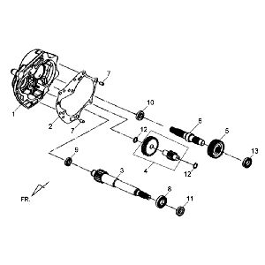 Vertanding - Overbrenging Sym Jet 4 (R086) red