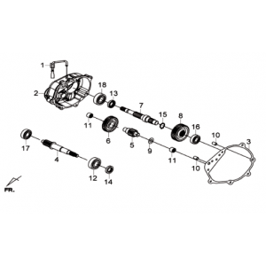 Aandrijfassen Sym Joymax 300I ABS E3 2014-2016