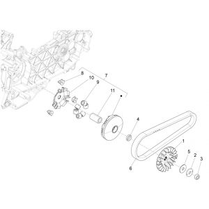 Variateur- V-snaar Piaggio Liberty 125 IGET 3V IE ABS Euro 5