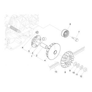 Variateur- V-snaar Piaggio MP3 500 LT Business 2014-2016