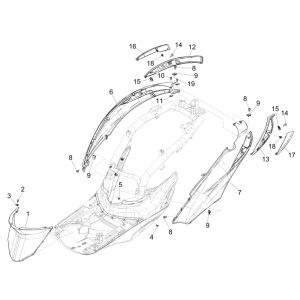 Motorschermen - Spoiler Piaggio Liberty 125 IGET 3V ABS Euro 5