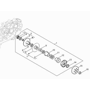 Koppeling Piaggio Typhoon 50 2-takt Euro 3 2011