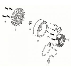 Ontsteking - Stator - Vliegwiel Sym Fiddle IV 50 Euro 5