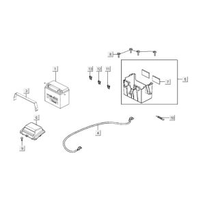 Accu Kymco Xciting 400i Geel