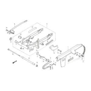 Achterbrug Honda MTX 50