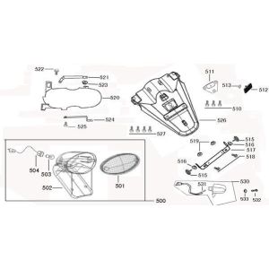 Achterlicht - Achterspatbord Edwards Tomorrow Legend rood