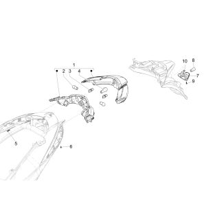 Achterlicht Piaggio Liberty 125 IGET 3V IE ABS Euro 4 2015-2019