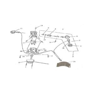Achterlicht - Knipperlichten achterzijde Vom Bella 125
