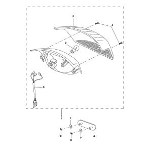 Achterlicht Yamaha Bw's 2-takt