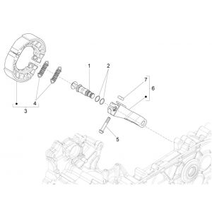 Achterrem - Remschoenen Piaggio Liberty 125 IGET 3V ABS Euro 5