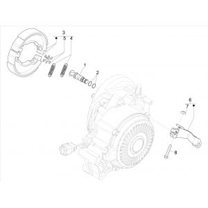 Achterrem - Remschoenen Vespa Elettrica 25km/u SCH Euro 5 2021