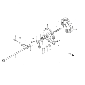 Achterrem - Remschoenen Honda MTX 50