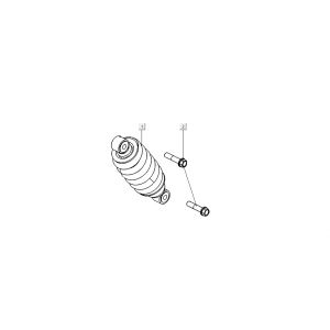 Schokbreker Kymco K-Pipe 4-takt Wit