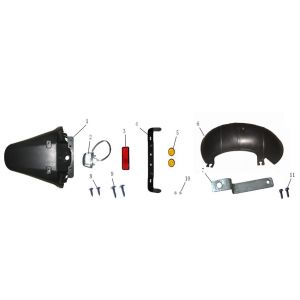 Achterspatbord BTC Jet 4-takt