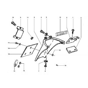 Achterspatbord Piaggio Typhoon 50 2-takt AC 1998-2005