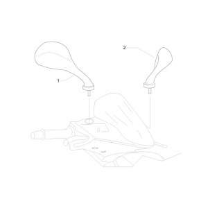 Spiegels Gilera Runner 50 SP 50 2-takt LC 2010-2017