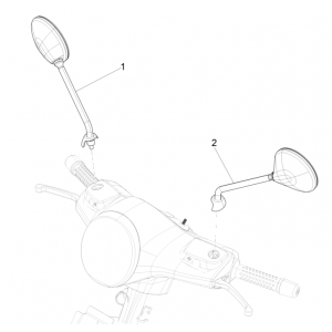 Spiegels Vespa GTS 125 IE ABS Euro 4 2019