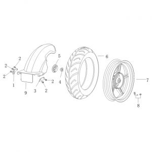 Achterwiel - Remschoenen AGM VX50 plus 12"