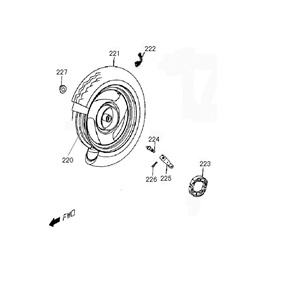 Achterwiel - Remschoenen BTC Old Classic mat antraciet