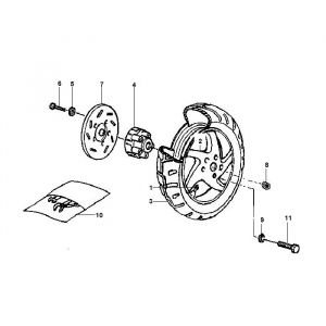 Achterwiel - Remschoenen Gilera Runner 50 2-takt LC 1998-2005
